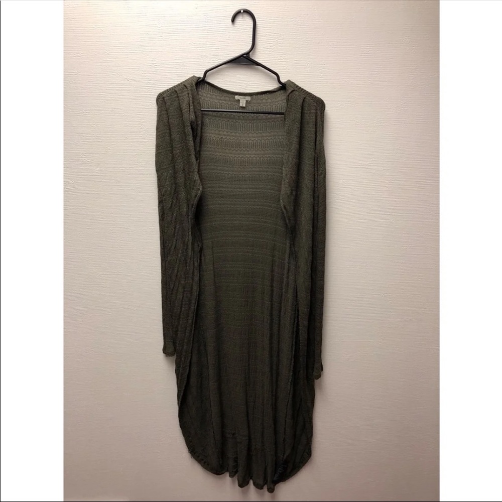 Dark Green Long Cardigan Ecote PacSun